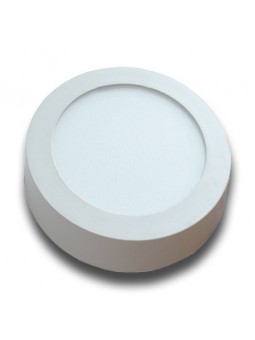 Plafón superficie LED 12W circular blanco