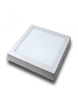 Plafón superficie LED 12W cuadrado blanco