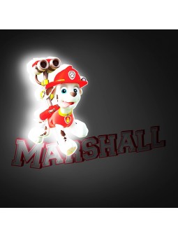 Lámpara LED 3D Mini Marshall Paw Patrol