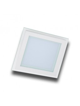 Panel LED 6W cuadrado cristal