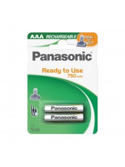 Pilas Panasonic Recargables AAA LR03 2 UDS 750 mAh
