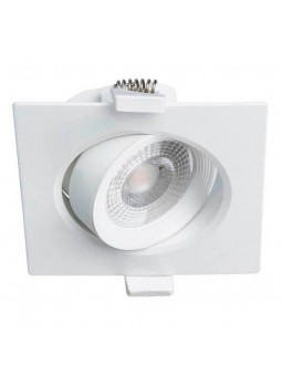 Downlight LED 7W orientable cuadrado blanco