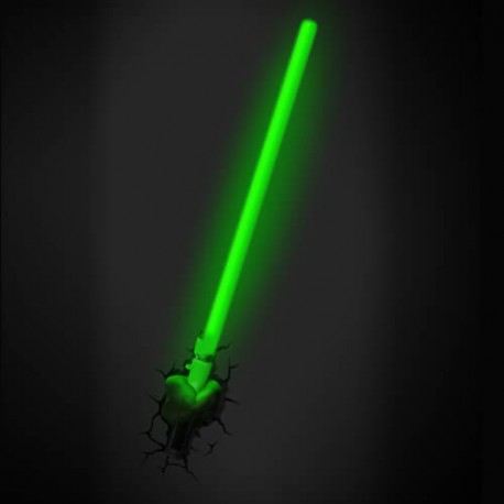Lámpara LED 3D Espada Láser YODA